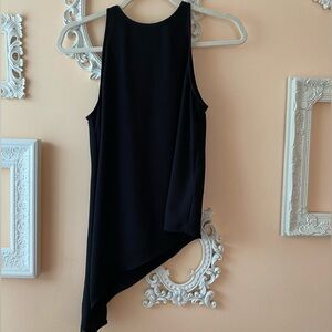 H&M Asymmetrical Shirt Black Size 4